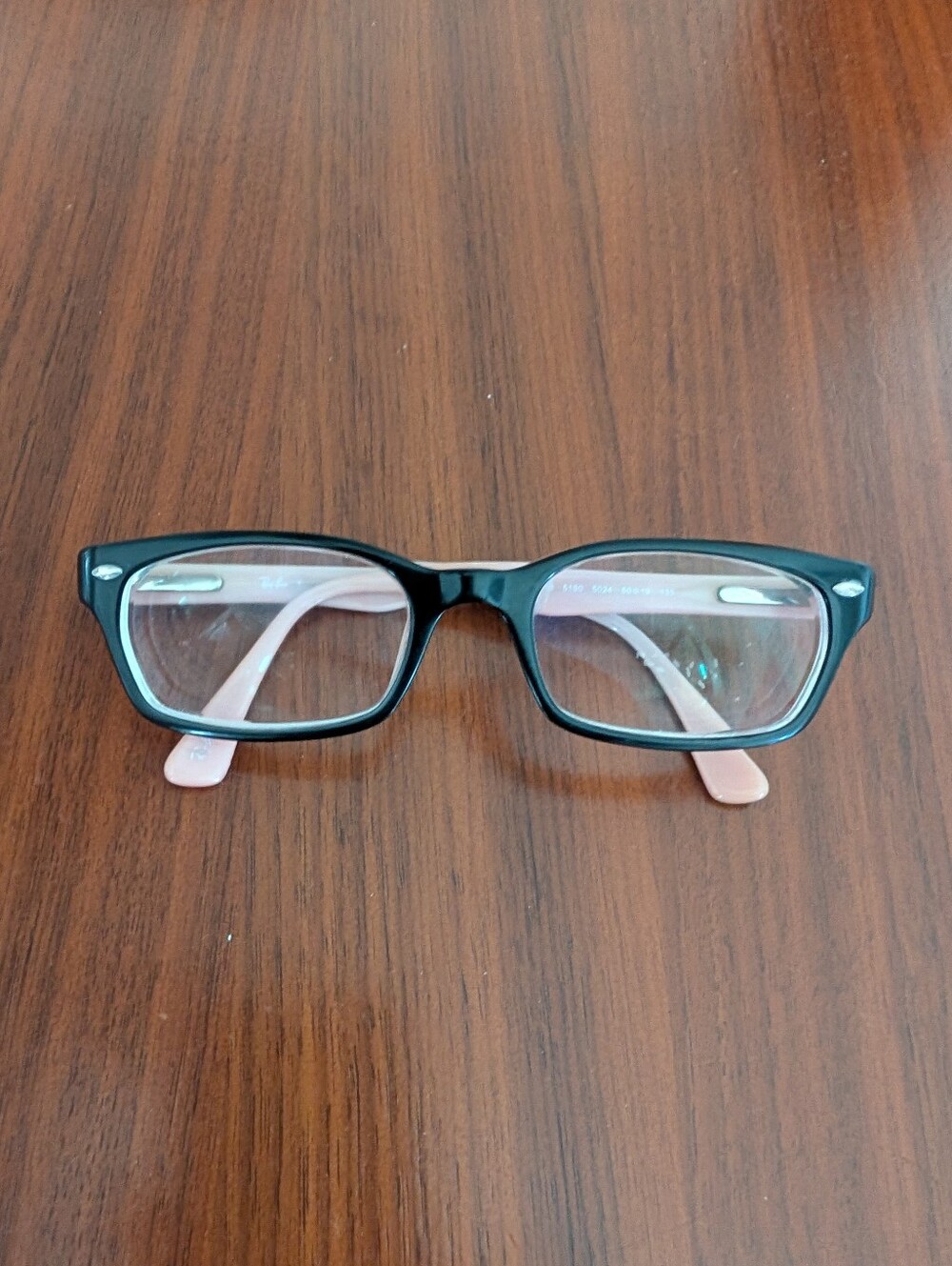 Ray-Ban RB5150 5024 Black Pink Eyeglasses Full Rim 50-19 135 FRAMES ONLY